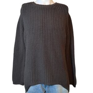 Rick Owens Sphinx FW ‘15 Wool Cable Knit Sweater in Dark Dust size XL Rare